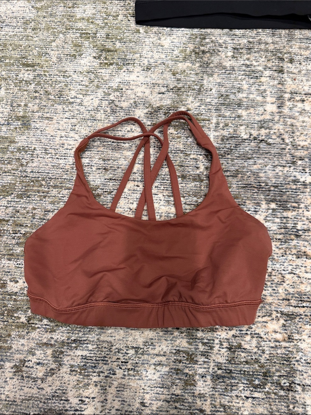 lululemon athletica Strappy Sports Bra in Rust
